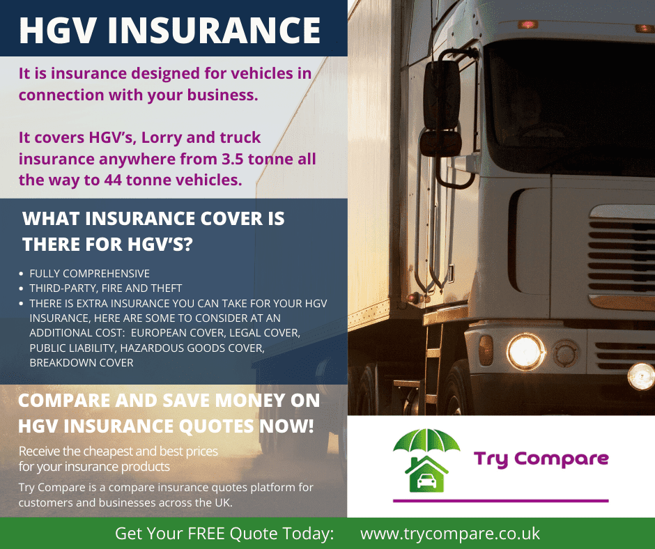 Get HGV insurance - Try Compare